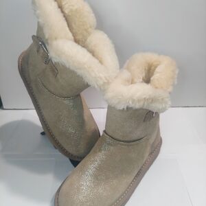 Style & Co. Glittery Tan Ankle Boots